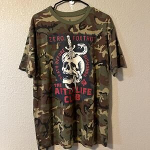 Zero foxtrot mens camo tshirt